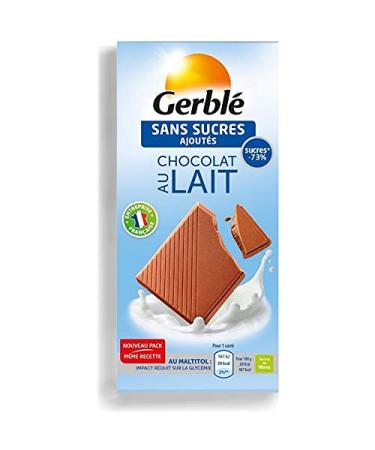 Gerblé Milk Chocolate Without Added Sugars 80g (Pack of 6)
