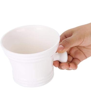  Shaving Bowl Foam ABS Bowl Cup Mug Tool Cream Bowl Smooth Foam Shaving Cream Bowl Shaving Bowl Durable Plastic Shaving Bowl Man Barber Salon Use(White) - Buy Online on GoSupps.com