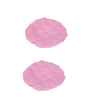 Didiseaon 2pcs Deep Heating Caps Steamer Hair Cap Gel Keep Warm Care Spa Steamer Cap Evaporation Cap Household Size 1x2pcs Pinkx2pcs