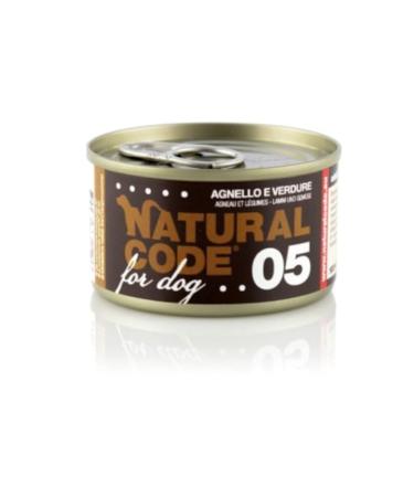 NATURAL CODE Dog 05 LAMB AND Vegetables. 90GR