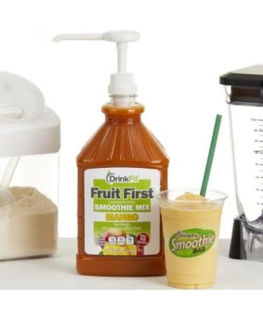 DrinkFit Smoothie Powder Mix | Specially Formulated Boost Supplements for Blended Smoothies | Meal Replacement Shakes Gluten Free - 2.2lbs Jug (Glutamine) - Buy Online on GoSupps.com