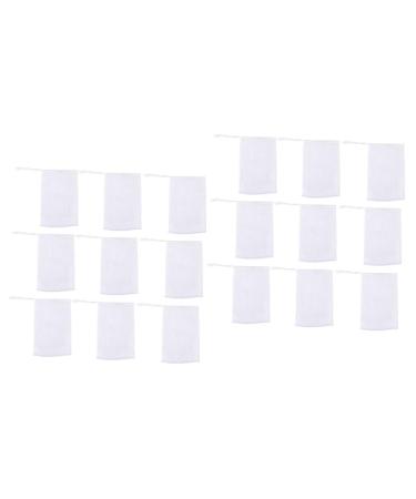FRCOLOR 40 Pcs Cleansing Foaming Nets Handmade Soap Bath Foaming Nets Shower Foaming Nets Maker Nets Net Foam Net Soap White Natural 12X9cmx2pcs