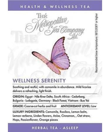 The Metropolitan Tea Company Wellness Energy Herbal Tea 500g / 1.1lbs - Buy Online on GoSupps.com