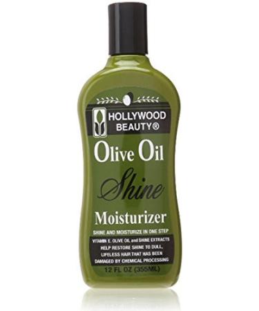 HOLLYWOOD BEAUTY Olive Oil Shine Moisturizer Shine and Moisturizer in One Step 12oz/355ml by Hollywood