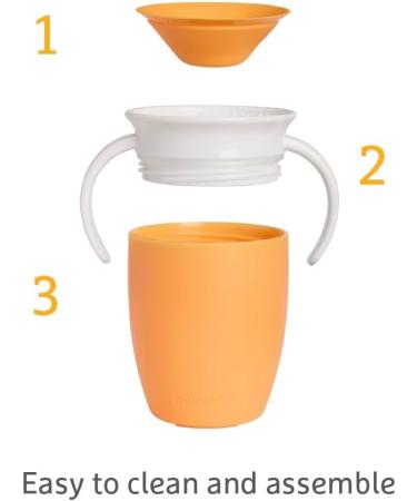 Munchkin Miracle 360 6+ Month 7oz Baby Sippy Cups (2-Pack) Free Flow Beaker for Toddlers Trainer Cup BPA-Free Spill-Free  - Buy Online on GoSupps.com