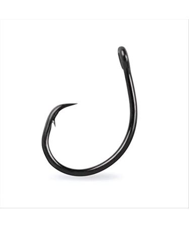 Mustad Demon Perfect Circle Hooks, in-Line Black Nickel Size 1/0, Pack of 25 1x Fine Wire