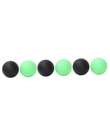 Beavorty 6 STK TPE massage ball yoga fascia ball Self-massage Multi-color massage ball Massage ball Fitness Ball Fitnessball Yoga-Ball Elastic back roll optional massage ball scroll wheel