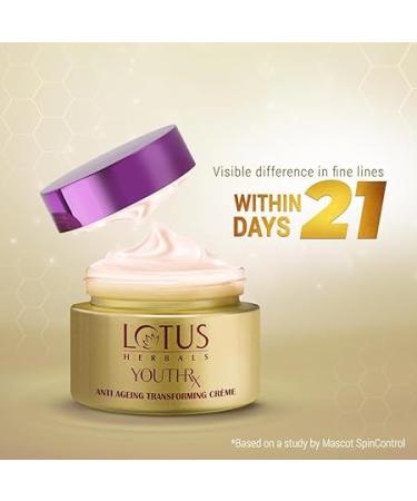 L_ot.us Herbals Youthrx Anti-Ageing Cream - SPF 25 | Transforming Formula with Gineplex Youth Compound | Visible Reduction of Aging Signs | Suitable for All Skin Types | 50g - Buy Online on GoSupps.com