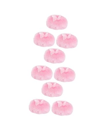 FRCOLOR Body Powder Puff bows Long Hair bow tie Glitter Dry Cosmetic Puff Pad