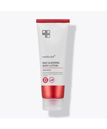 Medicube Red Clearing Body Lotion || Moisturizes  visibly brightens and improves uneven skin tone | 2% Niacinamide  2% Shea butter  9.5% Natural moisturizing factor | Korean skincare (230ml)