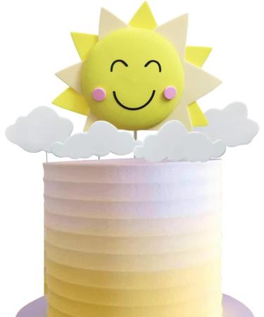 Sun Cake Topper with Sun Smile Face Could Cake Topper for You Are My Sunshine Party - Buy Online on GoSupps.com