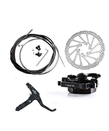 Mountain Bike Disk Brake Set G3/ HS1 Bicycle Disc Brake Kit Front and Rear 160mm Caliper Rotor with Bolts and Cable (R G3 Desk Brake Set) Rear G3 Disc Brake Set