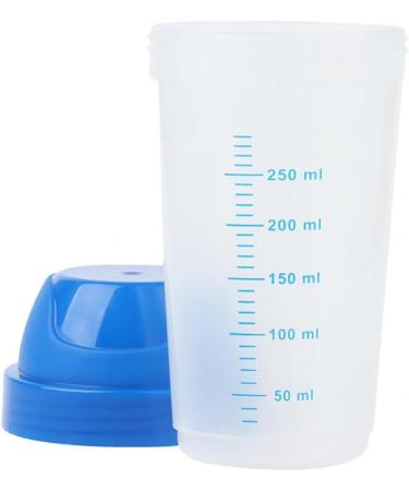 2pc Transparent Shaker Bottle Milkshake Protein Powder Mixing Bottle Shake Cup Practical Water Bottle Drinkware 300ml - Buy Online on GoSupps.com