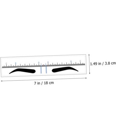  SOLUSTRE SOLUSTRE 10 Pieces Eyebrow Positioning Measuring Stencil Ruler Eyebrow Stamp Stencil Ruler Stirrups DIY Eyebrow Trimmer Disposable PVC - Buy Online on GoSupps.com