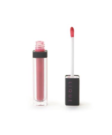 LIQUE Cosmetics Lip Gloss Non-Sticky Vegan Formula Infused with Pigment & Ultra-Fine Shimmer Bombshell 0.22 Fl Oz.