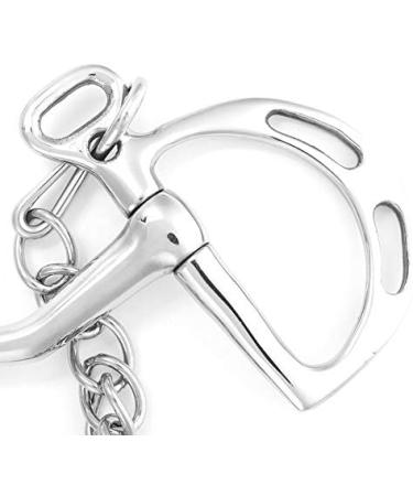 HEEPDD Stainless Steel Kimberwicke Bit with Deep Chain Mouth & Chewing Roll - 125mm | Premium Equestrian Equipment for International Shipping - Buy Online on GoSupps.com