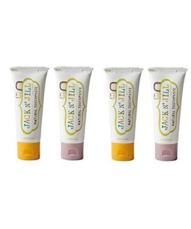 Jack N' Jill Natural Toothpaste Banana & Raspberry 1.76oz (Pack of 4) by Jack N' Jill