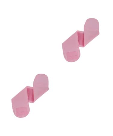 FRCOLOR 2 Pcs Silicone Neck Pad Wrinkles Neck Anti Wrinkle Patches Neck Band Neck Wrinkle Tape Silicone Neck Wrinkle Pads Silicone Neck Patch Neck Oil Cervical Membrane Pink Moisturizing