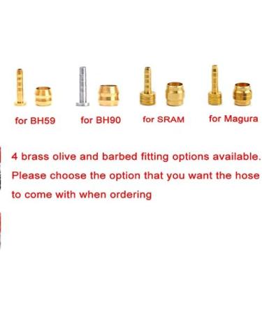 Hydraulic Disc Brake Hose Replacement Kit for Shimano, AVID, SRAM, Magura - 2.5m Length - Multiple Fitting Options - Buy Online on GoSupps.com
