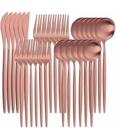 Silverware Set Silver Dinnerware Set 30pcs Forks Knives Spoons Cutlery Set Home Kitchen Dinnerware Stainless Steel Tableware Set Eco Friendly (Color : Black 30pcs) - Buy Online on GoSupps.com