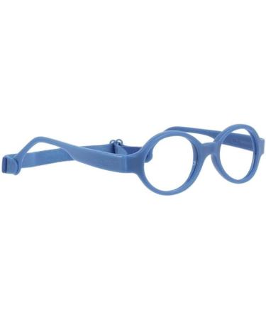 Miraflex Baby Lux2 Kids Flexible Oval Eyeglasses Frame for Children Ages 5Yr-7Yr Frame Size 40/14/117 Dark Blue
