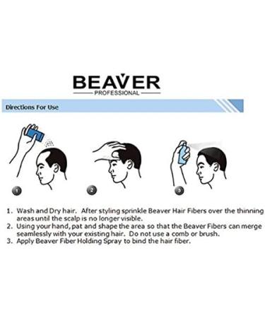  Beaver BEAVER Hair Fibers - Instantly thickens hair thanks to natural keratin fibers - black - 28g - Buy Online on GoSupps.com