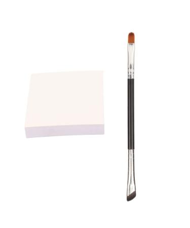 Detail Brush Detail BrushDouble Ended Sickle Brush Double Ended Detail Brush Nail Coloring Paper for Mixing Foundation Eye Shadow Eyelash Nail Art Makeup