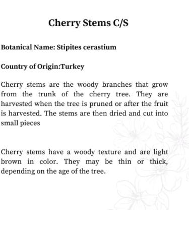 Cherry Stems C/S (1 LB) - Buy Online on GoSupps.com