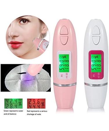 Skin Moisture Tester LCD Display Digital Precision Skin Sensor Tester Facial Moisture Water Oil Analyzer for Face Care Device Suit for Salon Home Use(White) - Buy Online on GoSupps.com