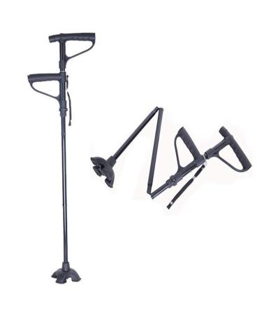 Canes Crutches Folding Cane Aluminum Walking Aids with LED Light Lightweight Collapsible Fashionable Foldable Travel Stick Easy Fold up for Men Women Elder Warm as Ever
