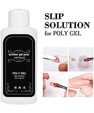 Poly Gel Nail Builder Set With 4 kinds Nail Brush + slip sloution Gel Quick Building Nail Tips Finger Extension Poly Glue Gel Nail Art Tool - Buy Online on GoSupps.com