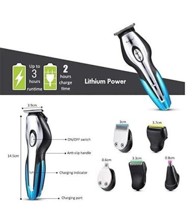 Buy Easy Hair Clipper - Professional Cordless Hair Clippers with Charging Base | USB Men s Grooming Kit for Hair Nose & Body - Blue - Buy Online on GoSupps.com