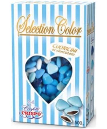 CRISPO DRAGEES | Choisissez la Couleur des Petits Coeurs | BLEU | 500 gr - Buy Online on GoSupps.com