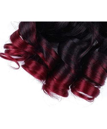 Just Another One French Spiral Curls Curly Braiding Hair Loose Wave Crochet Hair Braids Pre Stretched Braiding Extension Artificial Hair 22 inch Womens Girls & unisex Ombre Brown and Red TBUG Ombre Brown and Red 22 inches - Buy Online on GoSupps.com