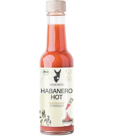 Sanchon Organic Habanero Hot Condiment Sauce Sanchon (2 x 140 ml)