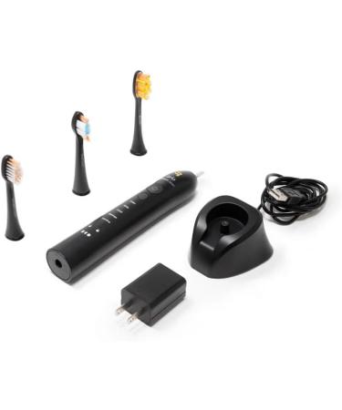 Ollie SmartClean Sonic Toothbrush - Electric Toothbrush for Adults with 5 Modes 6 Weeks Battery & 3 Brush Heads - Black - Buy Online on GoSupps.com