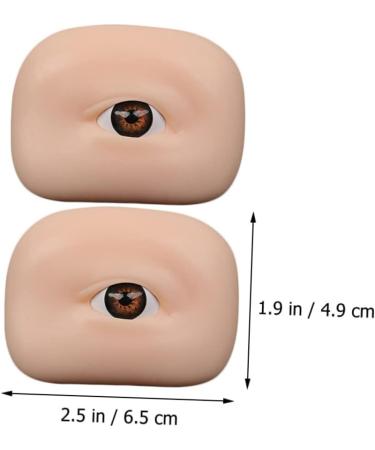 POPETPOP 8 pcs Eyebrow Practice Training Makeup Silicone Skin Eyeshadow Boards 1 count (Pack of 1) As Shownx4pcs - Buy Online on GoSupps.com