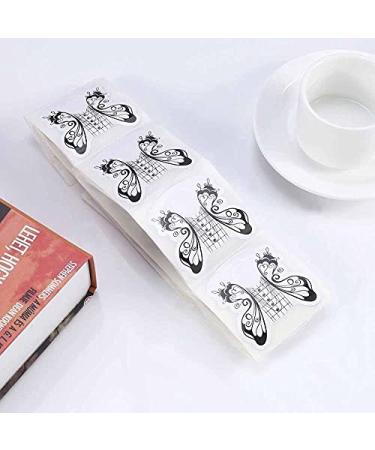 100PC Nail Extension Forms - Oval Acrylic UV Manicure Stickers & Glue Tool | International Shipping - Buy Online on GoSupps.com