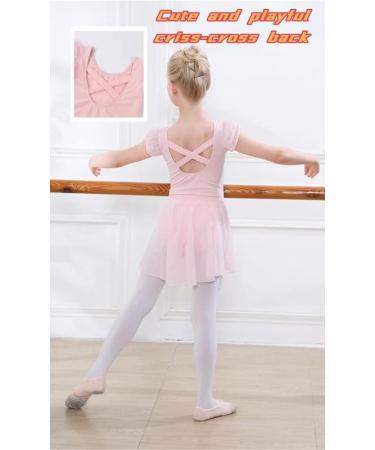 DIPUG Ballet Leotards for Girls Dance Combo with Removable Skirt, Pink, 4-6 Years - Buy Online on GoSupps.com