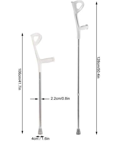 Forearm Crutches Adjustable Crutches Safety Underarm Walking Stick for Patient Rehabilitation Elderly Crutch Folding Elbow Aluminum Alloy Elbow Forearm Crutch Elbow Foldable Ultralight Assistance H - Buy Online on GoSupps.com