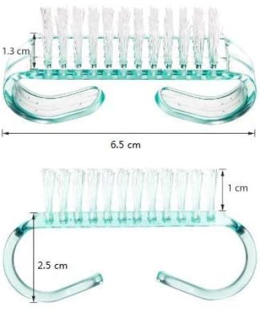 4-Piece Nail Hand Scrubbing Brush Set - Plastic Fingernail Cleaning Brushes (Blue Green Pink Purple) - Buy Online on GoSupps.com
