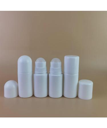 Jihuoo 4-Pack 30ml Refillable Plastic Roller Bottles for Aromatherapy | Empty Roll-On Bottles with Round Coverage - Buy Online on GoSupps.com