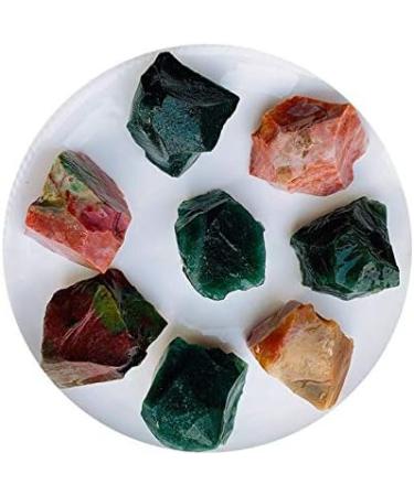 Natural Crystal Rough Natural Agate Crystal Rough Stones Rock Specimen raw Ocean Grass Agate Stones and Minerals - (Size: 20-40mm) - Buy Online on GoSupps.com