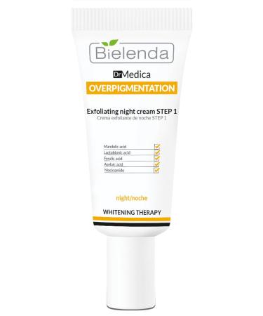Bielenda Dr Medica Overpigmentation Step 1 Night Peeling Cream visibly leads to improving skin condition 30 ml