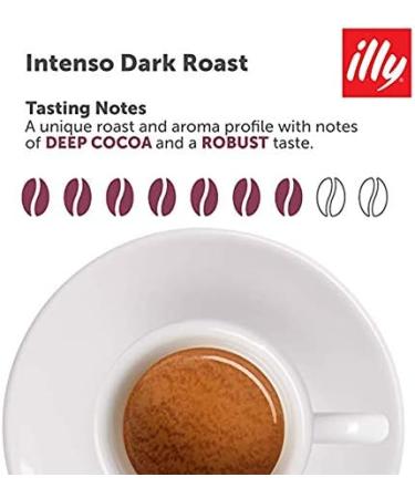 illy Intenso Whole Bean Coffee Roast Intense Robust and Full Flavored With Notes of Deep Cocoa 100% Arabica Coffee No Preservatives Dark 250g (Pack of 6) Intenso Bold Roast 250 g (Pack of 6) - Buy Online on GoSupps.com