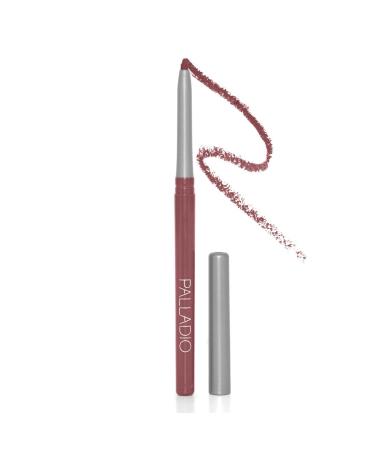 Palladio, Retractable Waterproof Lip Liner High Pigmented and Creamy Color Slim Twist Up Smudge Proof Formula with Long Lasting All Day Wear No Sharpener Required, Plum, 1 Count