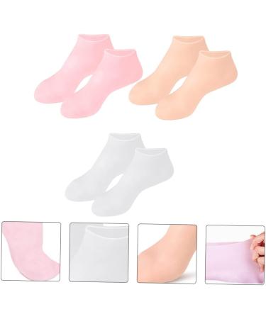 DOITOOL 3pairs Moisturizing Socks Skin-Friendly Care Socks Protective Moisturizing Sock Silicone Socks for Women Anti-Cracking Foot Covers Spa Socks Elastic Sebs Nursing Cover Girl Child 23x9.5cm - Buy Online on GoSupps.com