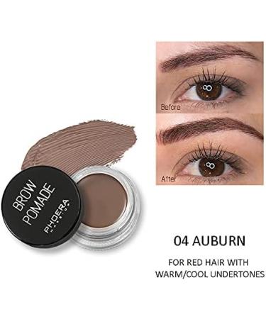 PHOERA Professional 24-Hour Long Lasting Auburn Eyebrow Gel - Buy Online on GoSupps.com