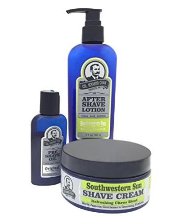 Colonel Conk Model 4032 Southwestern Sun 3pc Shave Kit