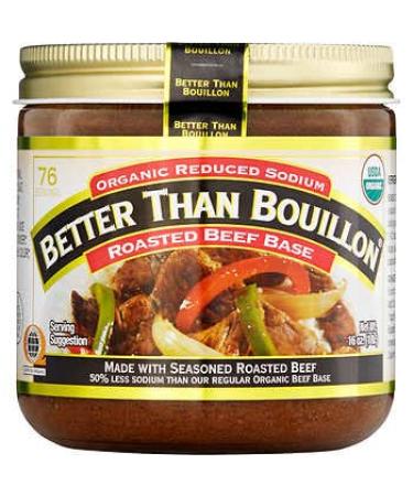 Better Than Bouillon Organic Roasted Beef Base, Made with Seasoned Roasted Beef, USDA Organic 21-Ounce Jar 100 Serving (Pack of 1) - Buy Online on GoSupps.com